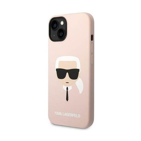 Karl Lagerfeld Silicone Ikonik Karl`s Head - Etui iPhone 14 (różowy)